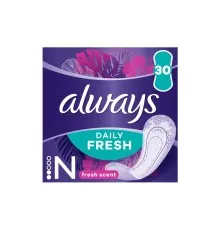 Ежедневные прокладки Always Daily Fresh Normal Свежий аромат 30 шт. (8700216461818)