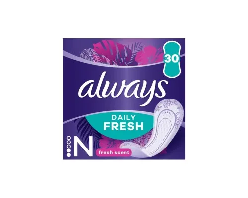 Ежедневные прокладки Always Daily Fresh Normal Свежий аромат 30 шт. (8700216461818)