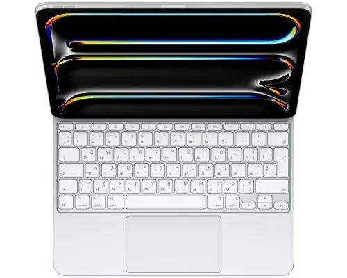 Чехол для планшета Apple Magic Keyboard for iPad Pro 13inch (M4) - Ukrainian - White,Model A2974 (MWR43UA/A)