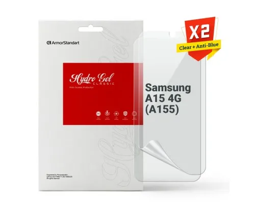 Плівка захисна Armorstandart Kit Clear + Anti-Blue Samsung A15 4G (A155) (ARM80685)