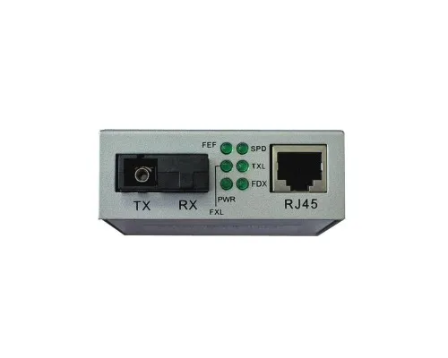 Медіаконвертер Step4Net 10/100Base-TX to 100Base-FX, SM, 1310nm, SC/PC, 20км (MC-D-0,1-1SM-1310nm-20)