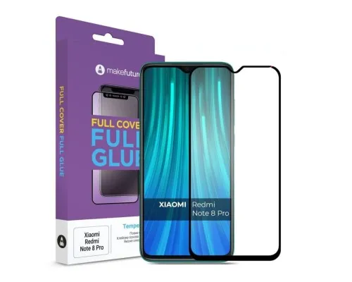 Скло захисне MakeFuture Xiaomi Redmi Note 8 Pro Full Cover Full Glue (MGF-XRN8P)