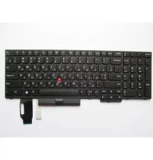 Клавиатура ноутбука Lenovo ThinkPad E580/L580/T590 черная с черной,трек (A46072)