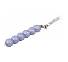 Ручка шариковая Langres с цепочкой Secret с кристаллами Синяя 0.7 мм Фиолетовый кор (LS.401021-07)