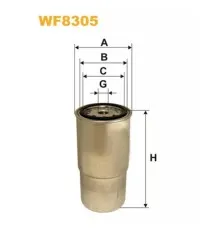 Фільтр паливний Wixfiltron WF8305