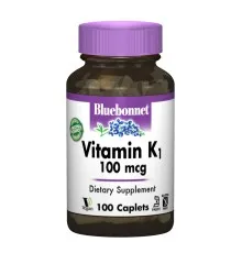 Вітамін Bluebonnet Nutrition Вітамін К1 100мкг, 100 капсул (BLB0650)