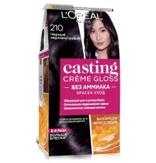 Фарба для волосся L'Oreal Paris Casting Creme Gloss 210 - Чорний перламутровий 120 мл (3600522418139)