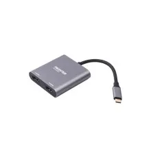Переходник Maxxter USB-C to 2 HDMI 2 display (V-CM-2HDMI)