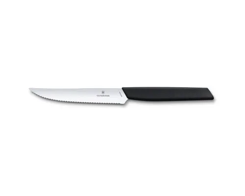 Кухонный нож Victorinox Swiss Modern SteakPizza 12 см Serrated Black (6.9003.12W)