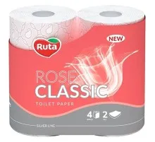 Туалетний папір Ruta Classic Рожевий 2 шари 4 рулони (4820202894131)