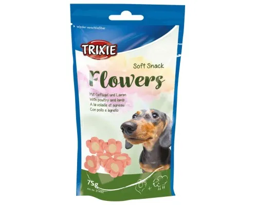 Лакомство для собак Trixie Flowers 75 г (курица и ягненок) (4011905314921)