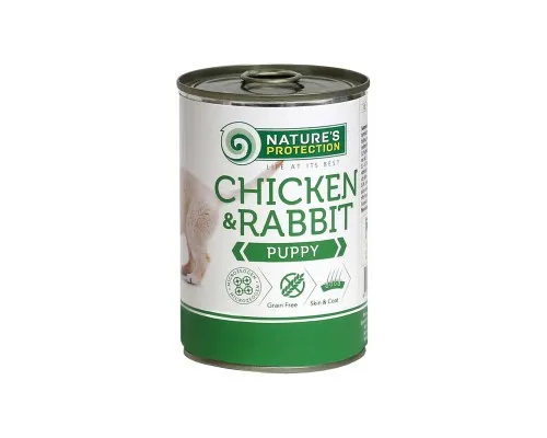 Консерви для собак Natures Protection Puppy Chicken&Rabbit 400 г (KIK45090)