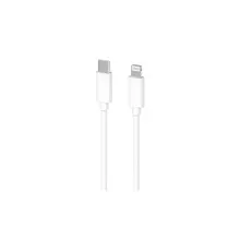 Дата кабель USB-C to Lightning 1.0m Glow white 2E (2E-CCCL-WH)