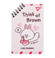 Блокнот Yes Line Friends Think of Brown 95 х 145 60 листов (151755)