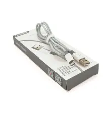 Дата кабель USB 2.0 AM to Micro 5P 1.0m KSC-723 GAOFEI Gray 2.4A iKAKU (KSC-723-MGr)