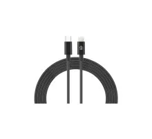 Дата кабель USB-C to Lightning 1.2m AMQGJ2BL black Armorstandart (ARM64374)