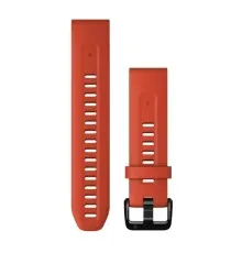 Ремешок для смарт-часов Garmin fenix 7S, 20mm QuickFit Flame Red Silicone (010-13102-02)