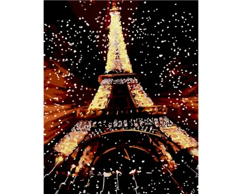 Картина по номерам ZiBi Эйфелевая башня в огнях 40*50 см ART Line (ZB.64170)