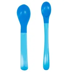 Набір дитячого посуду Baboo м'які ложки 2 шт сині, 4+ міс (10-033)