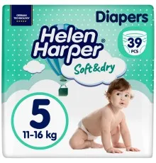 Подгузники Helen Harper Soft&Dry New Junior Размер 5 (11-16 кг) 39 шт (2316778)