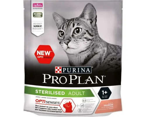 Сухий корм для кішок Purina Pro Plan Sterilised з лососем 400 г (7613036544832)