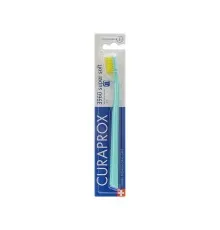 Зубная щетка Curaprox CS 3960 Super Soft Супермягкая D 0.12 мм Бирюзовая с желтой щетиной (CS 3960-16)