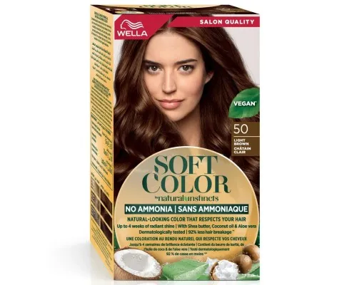 Фарба для волосся Wella Soft Color Безаміачна 50 - Світло-коричневий (3614228865821)