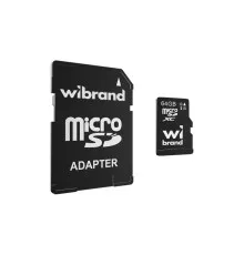 Карта памяти Wibrand 64GB mictoSD class 10 UHS-I (WICDXU1/64GB-A)