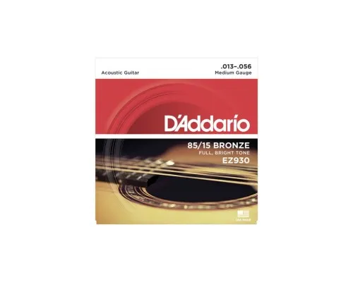 Струни для гітари D'Addario 85/15 Bronze Medium (13-56) (EZ930)