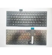 Клавіатура ноутбука ASUS S400 черная без рамки UA (A43712)