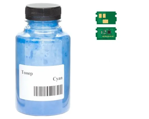 Тонер Kyocera TK-5220, 30г Cyan +chip AHK (3203557)