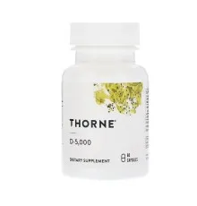 Вітамін Thorne Research Вітамін D3, 5000МЕ, 60 капсул (THR-13801)