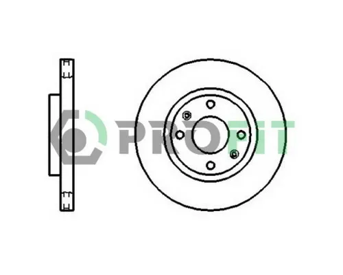 Тормозной диск Profit 5010-1522