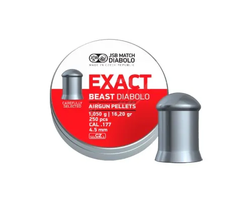 Пульки JSB Diabolo Exact Beast 4,52 мм, 1,05 г, 250 шт/уп (546279-250)