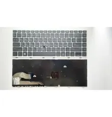 Клавиатура ноутбука HP EliteBook 840 G5 черная с серебр, с ТП UA (A46178)