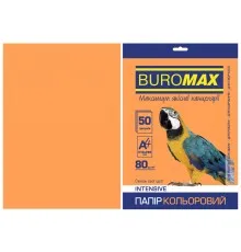 Папір Buromax А4, 80g, INTENSIVE orange, 50sh (BM.2721350-11)