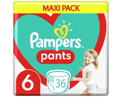 Підгузки Pampers трусики Pants Giant Розмір 6 (15+ кг) 36 шт. (8006540069028)