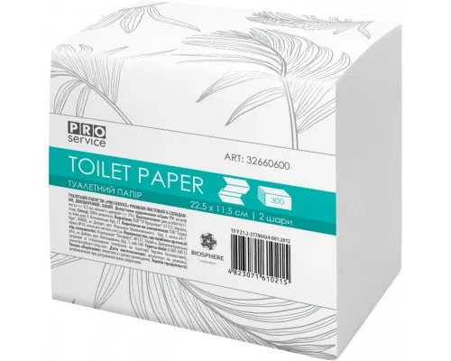 Туалетний папір PRO service Premium 2 шари 300 аркушів (4823071610215)