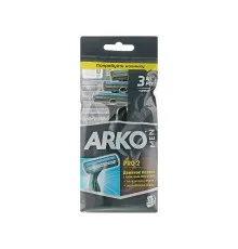 Бритва ARKO T2 Pro Double двойное лезвие 3 шт. (8690506415167)