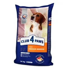 Сухий корм для собак Club 4 Paws Преміум. Для середніх порід 14 кг (4820083909719)