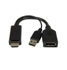 Перехідник HDMI to DisplayPort, 4K 30Hz Cablexpert (A-HDMIM-DPF-01)