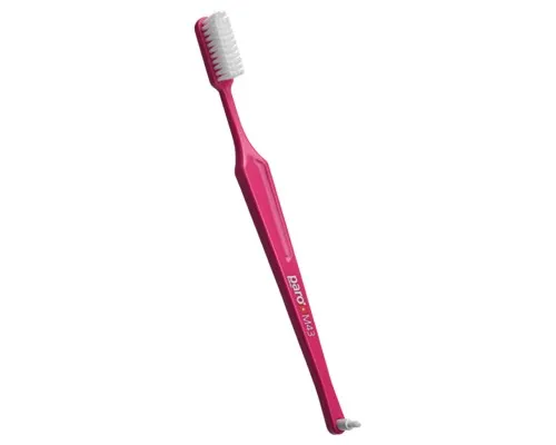 Зубная щетка Paro Swiss M43 средней жесткости Розовая (7610458007082-pink)