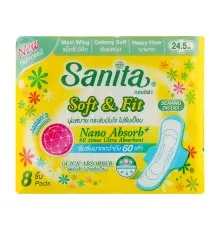 Гигиенические прокладки Sanita Soft & Fit Maxi Wings 24.5 см 8 шт. (8850461090308)