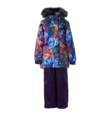 Комплект верхней одежды Huppa RENELY 2 41850230 пурпур с принтом/тёмно-лилoвый 104 (4741468979014)