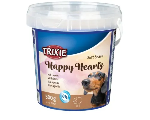 Ласощі для собак Trixie Happy Hearts 500 г (ягня) (4011905314976)