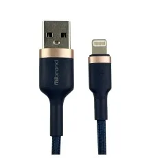 Дата кабель USB 2.0 AM to Lightning 1.0m MI-71 2.4A Navy Blue Mibrand (MIDC/71LNB)
