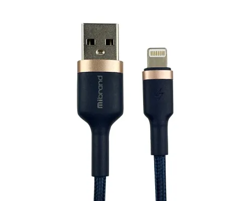 Дата кабель USB 2.0 AM to Lightning 1.0m MI-71 2.4A Navy Blue Mibrand (MIDC/71LNB)