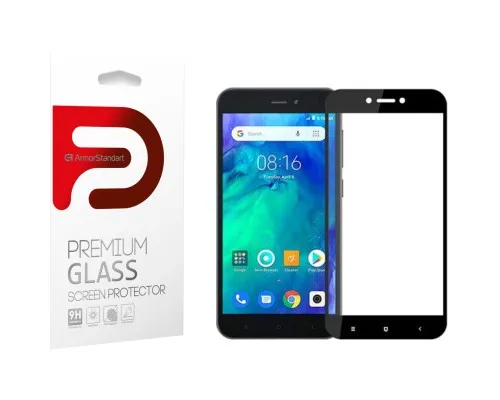 Стекло защитное Armorstandart Full Glue Xiaomi Redmi Go Black (ARM54320-GFG-BK)