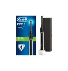 Электрическая зубная щетка Oral-B Pro 750 D16.513.1UX 3756 Black Edition (4210201218463)