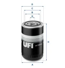 Фильтр масляный UFI 23.164.00